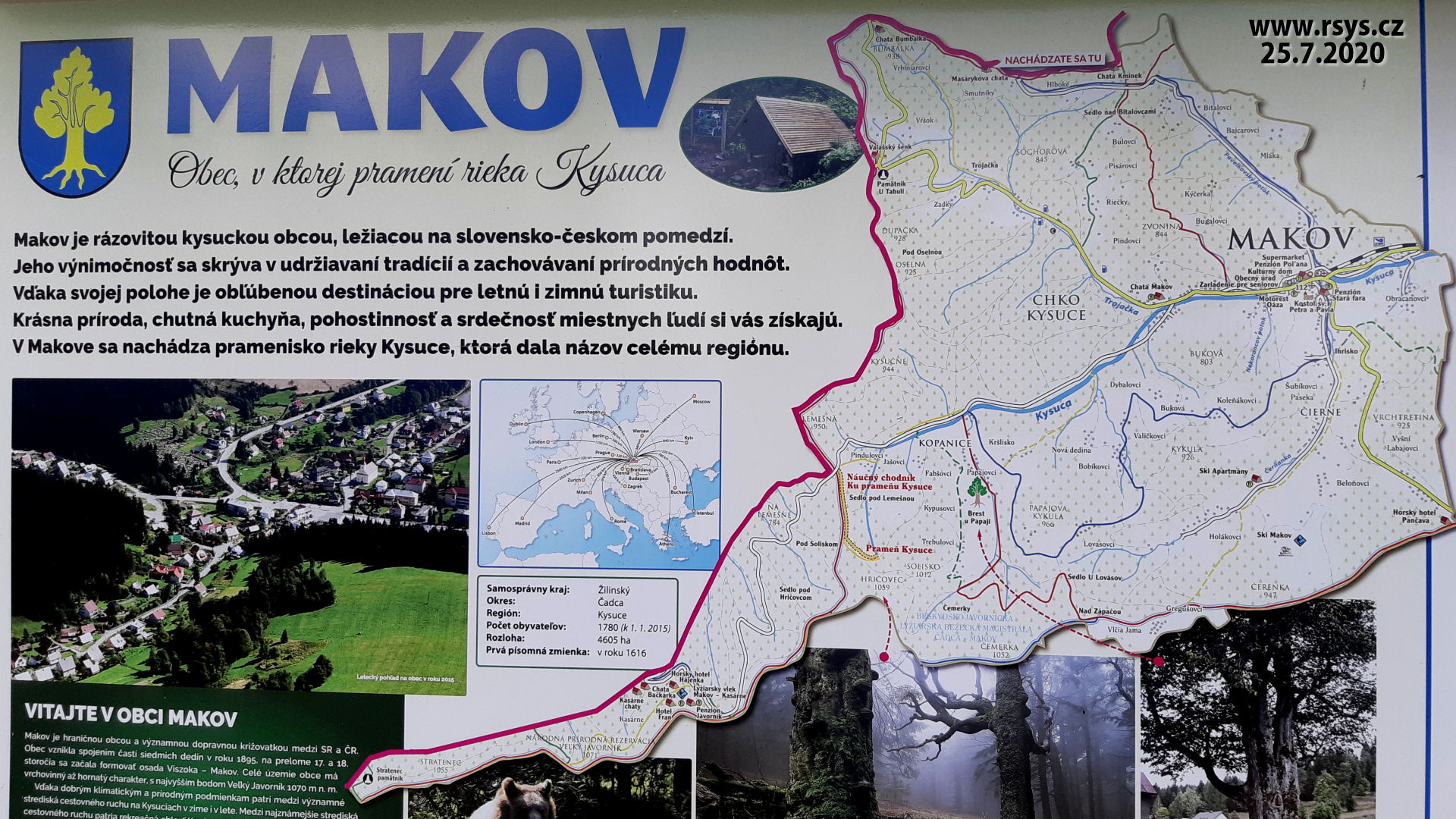 Makov - nejbližší obec na Slovensku